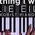 Billie Eilish Everything I Wanted The Theorist Piano Cover