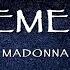 Madonna I Ll Remember Lyrics