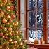 Beautiful Instrumental Christmas Music 2025 Fireplace Crackling Relaxing Snowstorm Sounds