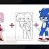 SONIC And AMY Rasputin Trend Gacha Draw Shorts Rasputin Rasputindance Gachatrend