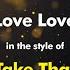 Take That Love Love Karaoke Version From Zoom Karaoke