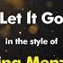 Idina Menzel Let It Go Karaoke Version From Zoom Karaoke