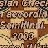 Gasanov Parviz AZE Getmansky Alexander RUS World Russian Checkers Men 2003 Semifinal