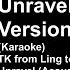 KARAOKE Unravel Acoustic Version Toru Kitajima