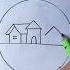 Scenery Drawing In Circle With Pencil Scenerydrawing Scenery Easydrawing Drawingtime