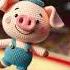 Crocheted Cute Piglet Funtik Amazing Adventures In The Circus Crochet Piglet Knitting Wonder
