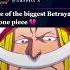 Betrayal Of Teach Whitebeard Blackbeard Onepiece