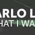 Carlo Lio What I Want Original Mix