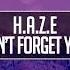 H A Z E Can T Forget You Original Mix