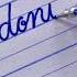 Donut Beautiful Word In Cursive Writing Handwriting Calligraphy Lettering Shorts