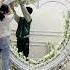 Luxury Heart Shaped Shelf With Floral Arrangement Wedding Arch Floraldesign Flower Diy Stage