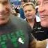 Arnold Schwarzenegger Visits Lou Ferrigno At The Arnold Expo 2013