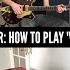 How To Play Venus In Furs By The Velvet Underground Cam Forrester