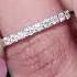 Rosec Jewels Petite Round Diamond Half Eternity Band In Shared Prong Setting In Gold