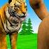 Paint Animals Cow T Rex Mammoth Gorilla Tiger Fountain Crossing Transformation Animals Cartoon