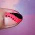 Nail Art Simple Design Pink And Black Colour Viral Video Shorts Trend