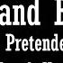 I Ll Stand By You Karaoke The Pretenders Female Key D