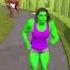 T Rex Chase Man Indominus Rex Dinosaurs Chase She Hulk Hulk Help From Dino Shorts Dinosaur
