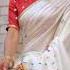 131 White Silk Saree