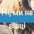 Ні ми не хочемо бути як вівці патріотична пісня