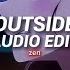 Outside Calvin Harris Ft Ellie Goulding Slowed Reverb Edit Audio