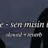 Aydilge Sen Misin Ilacım Slowed Reverb