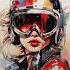 Glamour Biker Fashion Girl By Midjourney