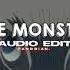 The Monster Eminem Rihanna Audio Edit