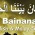 Emotional Law Kana Bainanal Habib HD English And Malay Translation Lyrics