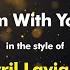 Avril Lavigne I M With You Karaoke Version From Zoom Karaoke