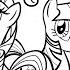 Coloring My Little Pony Rarity Twilight Sparkle Applejack Coloring Pages Prismacolor Pencils