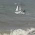 Sailboat Capsize And Rolls With A Wave In Torres Vedras Portugal Freepalestine