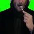 Keanu Reeves Eating And Crying Green Screen