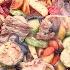 Садж со свининой овощами и шампиньонами на костре Готовлю на небольшом походном садже
