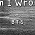 Am I Wrong BTS Instrumental Lyrics