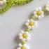 How To Make A DAISY CHAIN Flower Bracelet Easy Beaded 90s Jewelry DIY