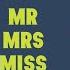 Learn English Speaking Through Hindi Correct Use Of Titles Mr Mrs Ms Miss With Examples