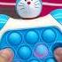 Cute DORAEMON Pop It Toy ASMR Toy Unboxing Popit Trending Fidget