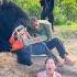 2 Ferocious Gorilla Monsters Attack 3 Beautiful Brave Girls And A Poor Old Man In A Deep Pit