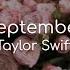 September Taylor Swift Lyrics