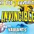 My 7 Favorite Invincible Variants Edit Invincible