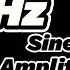 51 Hz Sine Tone Amplitude 1 Pure Frequency Sound