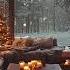 Peace In Winter S Beauty Soothing Sounds Of Falling Snow Whispering Wind Cozy Crackling Fire