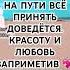 СКВОЗЬ ТУМАНЫ ДОЖДИ ИЛИ ВЕТЕР НА ПУТИ ВСЁ ПРИНЯТЬ ДОВЕДЁТСЯ КРАСОТУ И ЛЮБОВЬ ЗАПРИМЕТИВ