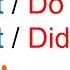 Разберёмся в отрицаниях и вопросах I Don T Do You I Didn T Did You