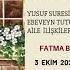 Fatma Bayram Yusuf Suresi Bağlamında Ebeveyn Tutumlarının Aile İlişkilerine Yansıması 03 10 2023