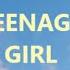 Cherry Glazerr Teenage Girl Lyrics