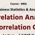 Business Statistics Analytics Correlation Analysis Rank Correlation Coefficient Part 1 AKTU