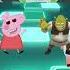 Peppa Pig Zombies Attack Vs Shrek Coffin Dance Tiles Hop Edm Rush Shorts Peppapig