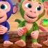 Five Little Monkeys Jumping On The Bed Play Safe Song Nursery Rhymes Baby Songs